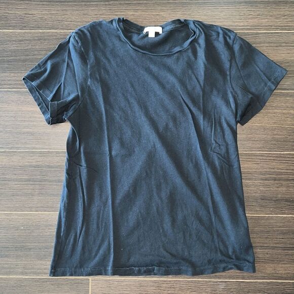 AGOLDE | Mariam Classic Fit Short Sleeve T-shirt - Small // Black - Picture 2 of 7